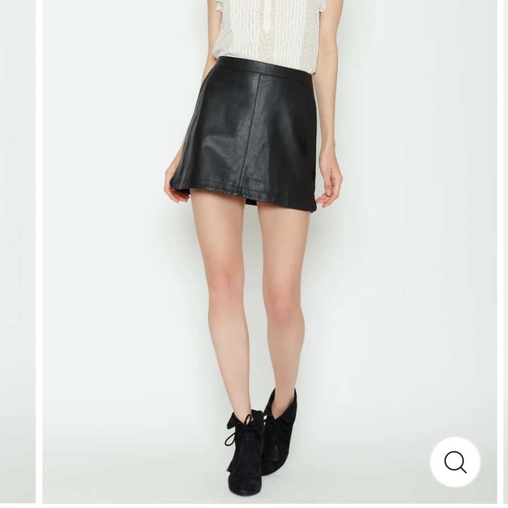 Joie Mayfair Leather Skirt